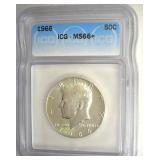 1966 Kennedy ICG MS66+ LISTS $750