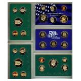 1997-2005 10 Proof Sets