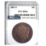 1881-O Morgan PCI MS64 Excellent Color