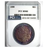 1890 Morgan MS65 LISTS $950
