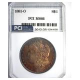 1881-O Morgan MS66 LISTS $7750