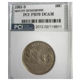 1991-S 50c Mount Rushmore PCI PR70 DCAM