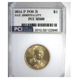 2014-P Pos B Sacagawea $ MS69 LIST $1300 IN 68