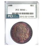 1890 Morgan MS65+ LISTS $2200
