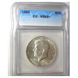 1965 Kennedy ICG MS66+ LISTS $365