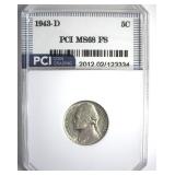 1943-D Nickel MS68 FS LISTS $6500