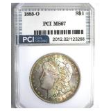 1885-O Morgan MS67 LISTS $1550