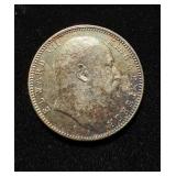 1906 India British 1 Rupee Silver UNC