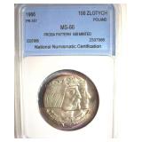 1966 100 Zlotych NNC MS66 Proba Pattern 500 Minted