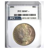1881 Morgan MS67+ LISTS $60000