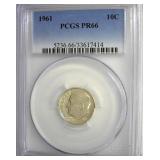 1961 Dime PCGS PR66