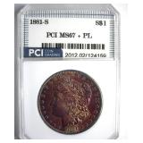 1881-S Morgan MS67+ PL LISTS $3800