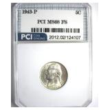 1943-P Nickel MS68 FS LISTS $7500