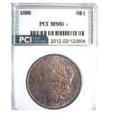 1890 Morgan MS65+ LISTS $2200