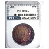 1898 Morgan PCI MS65+ Magnificent Color