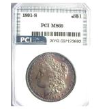 1891-S Morgan MS65 LISTS $1650