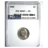 1940 Nickel MS67+ FS LISTS $725
