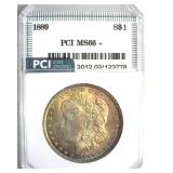 1889 Morgan MS66+ LISTS $3800