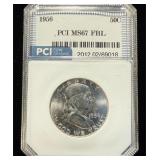 1956 Franklin PCI MS67FBL Rare