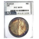 1990 Silver Eagle MS70 LISTS $3850