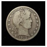 1912-D Barber 50c Very Good+