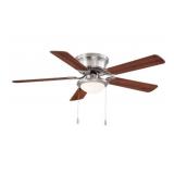 Open - 52in LED Brushed Nickel Ceiling Fan Kit