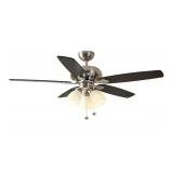 Open - 52in LED Brushed Nickel Ceiling Fan Kit