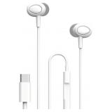 Type C Wired Earbuds, White 4 PK