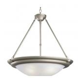 Open - 3-Light Brushed Nickel Kitchen Light