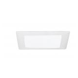 Open-9in White Recessed Ceiling Light Square Trim