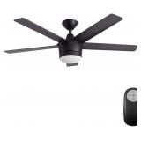 Open, Merwry LED 52" Ceiling Fan (Black)