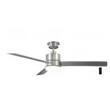 Open-52in. LED Brushed Nickel Ceiling Fan Light