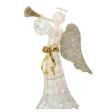 Open - 51in Trumpeting Gold and White Angel