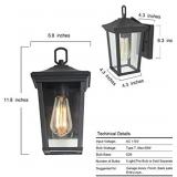 Open, Outdoor Lantern Sconce Wall Light