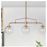 Open-25.5in 3-Light Linear Room Pendant Chandelier