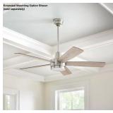 White LED Brushed Nickel Smart Ceiling Fan