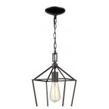 Open - 1-Light Bronze Farmhouse Pendant Light