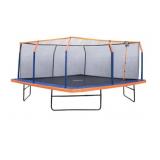 Open - 16 ft Square Trampoline Top-Ring Enclosure