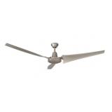 Open- 60in Brushed Steel Ceiling Fan