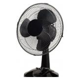 Open - 12 in. Black Portable Personal Table Fan