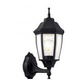 Open-14.5in Black Decorative Outdoor Wall Lantern