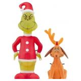 Open Christmas Inflatable Grinch with Max