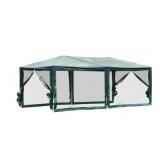 Open-10ftx20ft Green Canopy Tent Mesh Side Walls