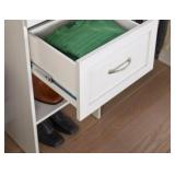 Open,ClosetMaid  16" x 10" x 13" White Drawer Unit