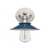 Open Glenhurst Cobalt Brushed Nickel Wall Sconce