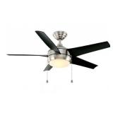 44 in. LED Brushed Nickel Ceiling Fan Kit