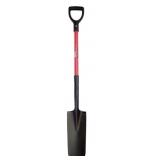 Long Narrow Blade Spade with D-Grip 31 Inch