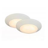 Open - 7in. White LED Flush Mount (2-Pack)