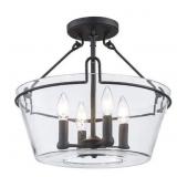 Open Box - 16.5in Black Kitchen Light Fixture
