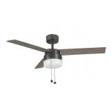 Open-44in Indoor Rubbed Bronze Ceiling Fan Kit